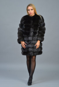 Шуба из меха финского песца Шуба из меха финского песца